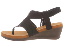 Bearpaw Women's Avril Comfort Thong Wedge Sandals