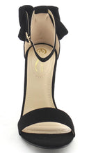 Elegant Footwear Women's Bow Open Toe Strappy Block Heel Sandal