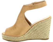 Refresh Footwear Women's Espadrille Wedge Platform Peep Toe Sandal