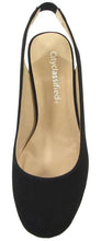 City Classified Women's Slingback Round Toe Block Heel Sandal Pump