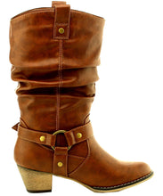 Cambridge Select Women's Pull On Western Style Cowboy Boots