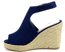 Refresh Footwear Women's Espadrille Wedge Platform Peep Toe Sandal