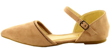 Refresh Footwear Women's Strappy Pointed Toe D'Orsay Flat