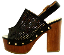 Refresh Footwear Women's Peep Toe Slingback Clog Platform Sandal