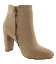 Top Moda Women's Closed Round Toe Zipper Chunky Stacked Block Heel Ankle Bootie