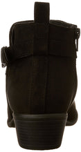 Wild Diva Women's Manny-24 Buckle Stacked Low Heel Ankle Bootie