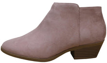 Cambridge Select Women's Round Toe Stacked Heel Western Ankle Bootie