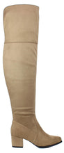 Refresh Footwear Women's Over The Knee Fold Down Block Heel Boot