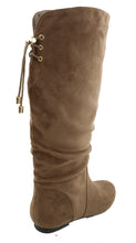 Top Moda Women's Slouchy Knee High Flat Heel Boot