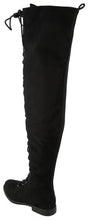 Top Moda Women's Lace Up Front Over The Knee Thigh High Flat Heel Boot