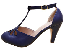 Cambridge Select Women's Teardrop Cutout T- Strap Mary Jane Dress Pump