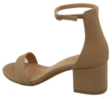 Top Moda Women's Ankle Strappy Chunky Stacked Block Heel Open Toe Sandal