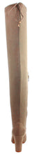 Refresh Footwear Women's Thigh High Chunky Heel Drawstring Boot