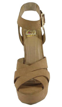 Delicious Women's Crisscross Strappy Platform Chunky Heel Sandal