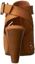 Delicious By Soda Yummy Cutout Stacked Heel Sandal