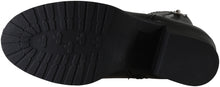 Reneeze Women's Pama-02 Two-tone Metallic Zipper Chunky Heel Ankle Boot