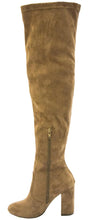 Betani Women's Over The Knee Thigh High Stacked Chunky Heel Boot