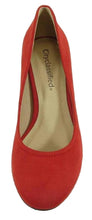 City Classified Women's Round Closed Toe Chunky Block Heel Pump