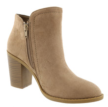 Top Moda Women's Closed Toe Side Zipper Chunky Stacked Block Heel Ankle Bootie