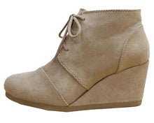 Cambridge Select Women's Lace Up Wedge High Heel Ankle Boot