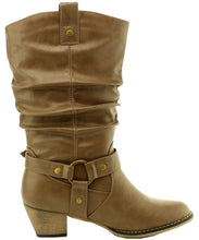 Cambridge Select Women's Pull On Western Style Cowboy Boots