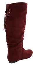 Top Moda Women's Slouchy Knee High Flat Heel Boot