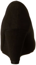 Bella Marie Womens Nine-5 Classic Almond Toe Mid Wedge Pump Slip On Shoes