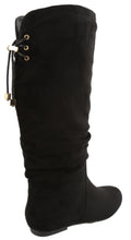 Top Moda Women's Slouchy Knee High Flat Heel Boot
