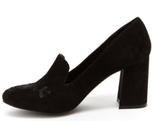 Esprit Women's Linda Embroidered Vintage Inspired Block Heel Pump
