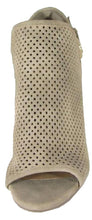 Delicious Women's Laser Cut Perforated Stacked Chunky Block Heel Bootie