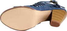 Delicious By Soda Yummy Cutout Stacked Heel Sandal