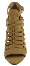 Delicious Women's Cutout Caged Buckle Stacked Chunky Heel Bootie