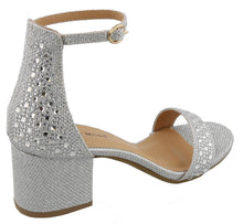 Top Moda Women's Studded Strappy Stacked Block Heel Sandal