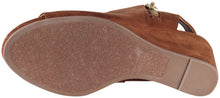 Delicious by Soda Women's Hyatte Peep Toe Open Back Zip Wedge Bootie