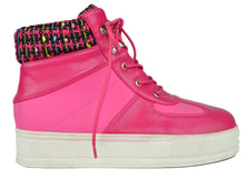 Chase & Chloe Women's High Top Platform Fashion Sneaker