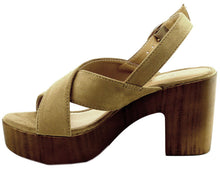 Refresh Footwear Women's Crisscross Slingback Platform Heeled Sandal