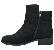 Betani Women's Buckle Accent Low Heel Engineer Boot