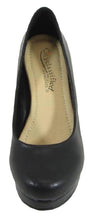 City Classified Women's Slip On Round Toe Comfy Padded Insole Wedge Heel Pump
