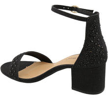 Top Moda Women's Studded Strappy Stacked Block Heel Sandal