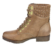 Refresh Women's Wynne-07 Knit Cuff Lace Up Combat Winter Boot