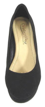 City Classified Women's Slip On Round Toe Comfy Padded Insole Wedge Heel Pump