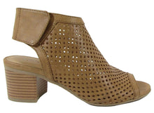 City Classified Women's Roar Dotted Perforated Back Strap/Block Heel
