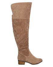 Breckelles GK87 Women Faux Suede Over The Knee Riding Boot