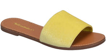 Breckelle's Women's Velvet Strappy Flat Slipper Slide Sandal