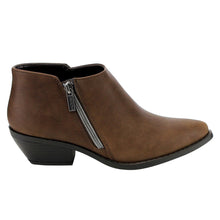 Soda FF33 Women's Classic Side Zipper Stacked Block Heel Ankle Booties