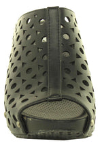 Refresh Footwear Women's Slip On Peep Toe Platform Sandal