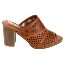 Nature Breeze FG91 Women's Slip On Cut Out Peep Toe Mule Sandals