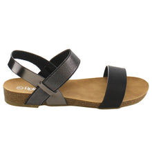 Refresh IE25 Women's Elastic Ankle Strap Flat Beach Sandal