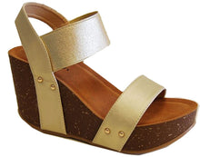 Refresh Women's Mara-10 Platform Cork Wedge High Heel Leather Sandal...