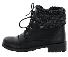 Top Moda Girls Elwood-1K Moto Lace Up Boots